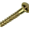 Mack 1019660 - houtschroef bolkop messing 11 st 3,0 x 20 mm | 10 stuks