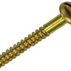Mack 1019666 - houtschroef bolkop messing 5 st 4,5 x 40 mm | 10 stuks