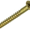 Mack 1019668 - houtschroef bolkop messing 3 st 5,0 x 45 mm | 10 stuks