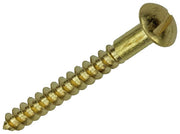 Mack 1019668 - houtschroef bolkop messing 3 st 5,0 x 45 mm | 10 stuks - afbeelding 1