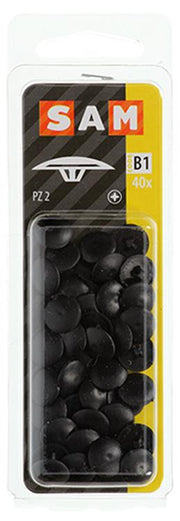 Mack 1017397 - afdekkapje vr pz schr.kunst. zwart 40 st pz 2 | 10 stuks - afbeelding 2
