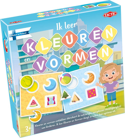 Tactic ik leer: kleuren en vormen – bordspel – educatief – leerzaam spel om kleuren en vormen te leren herkennen – 2 tot 4 spelers – vanaf 3 jaar