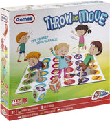 Grafix dobbelen en bewegen - gezelschapsspel - buiten spelen - buitenspeelgoed - spellen voor kinderen - speelmat 125cm x 155cm - afbeelding 1