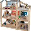 Small foot - houten poppenhuis met meubels