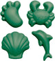 Scrunch zandvormpjes - groen - opvouwbaar - recycleerbaar