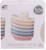 Lobbes speelgoed bv badbootjes pastel, 6dlg. - afbeelding 1