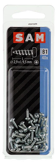Mack 1017434 - zelftappende schroef cyl kop verz. 40st 2,9 x 9,5 mm | 10 stuks - afbeelding 2
