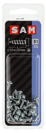 Mack 1017437 - zelftappende schroef cyl kop verz. 30st 3,5 x 9,5 mm | 10 stuks - afbeelding 2