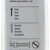 Mack 1017490 - metaalschroef verz. kop + moer verz. 22st m3 x 25 mm | 10 stuks