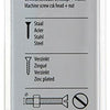 Mack 1017497 - metaalschroef verz. kop + moer verz. 6 st m4 x 60 mm | 10 stuks