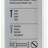 Mack 1017513 - metaalschroef verz. kop + moer verz. 5 st m6 x 60 mm | 10 stuks