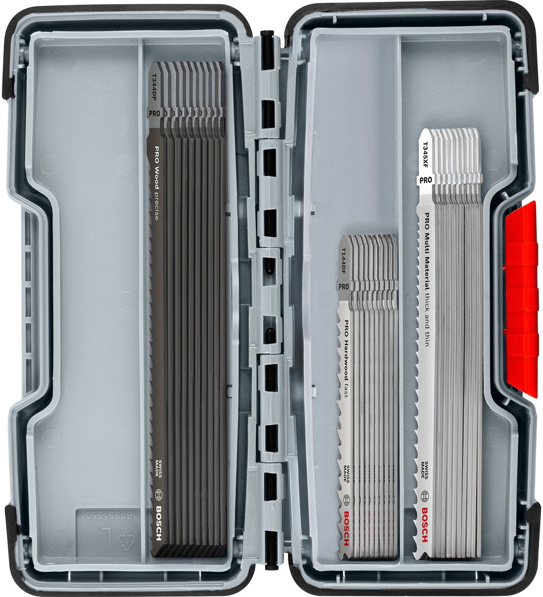 Bosch professional pro serie - brzeszczoty set - hout en metaal - 100mm - 30 stuks