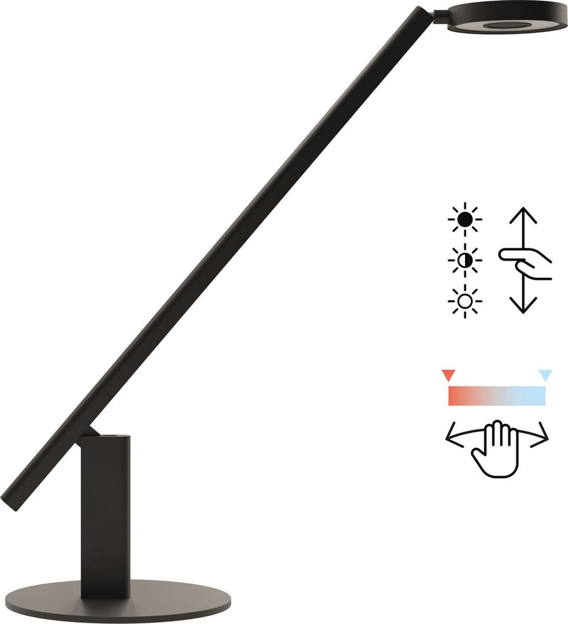 Luctra® lite radial base - led-tafellamp - biologisch effectief licht - innovatieve gebarenbediening - ergonomisch