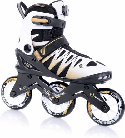 Tempish - wenox top 100 - skeelers - inline skates - dames - wit goud - high-speed 100mm wielen comfort fit - maat 40
