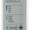 Mack 1017542 - kachelbout + moer staal verzinkt 16 st m4 x 30 mm | 10 stuks
