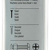 Mack 1017560 - kachelbout + moer staal verzinkt 4 st m8 x 60 mm | 5 stuks