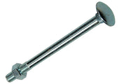 Mack 1017586 - houtbout + moer staal verzinkt1 st m8 x 100 mm | 10 stuks - afbeelding 1