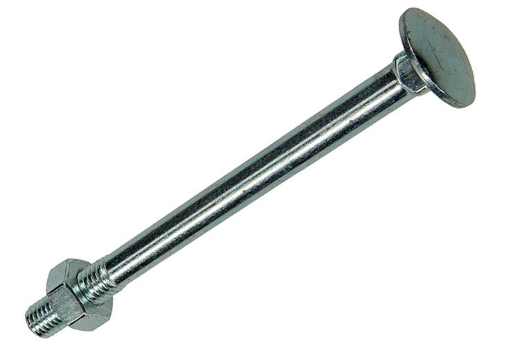 Mack 1017591 - houtbout + moer staal verzinkt1 st m10 x 120 mm | 10 stuks
