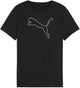 Puma tad ess cat logo tee g meisjes sportshirt - black