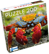 Tactic colourful crab – puzzel – 200 stukjes – kleurrijk zeeleven – strak en rustgevend ontwerp – hoogwaardige scandinavische kwaliteit - afbeelding 1