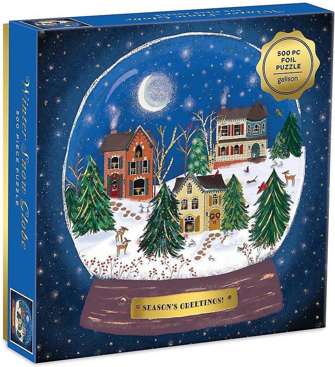 Winter snow globe 500 pc puzzle