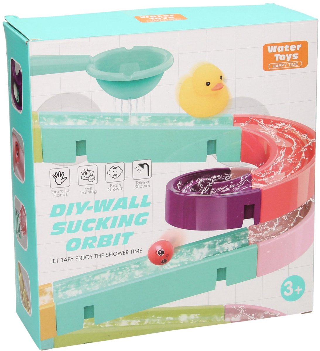 Lobbes speelgoed bv waterpret ballenbaan badspeelset, 44dlg.