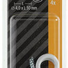 Mack 1017786 - schroefoog staal wit 4 st 4,0 x 30 mm | 10 stuks