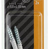 Mack 1017787 - schroefoog staal wit 2 st 5,0 x 35 mm | 10 stuks