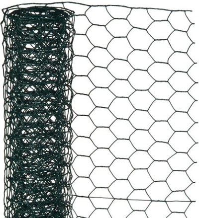 Nature - verzinkt staal gaas - 1 x 5m - groen - 13 x 13mm mazen
