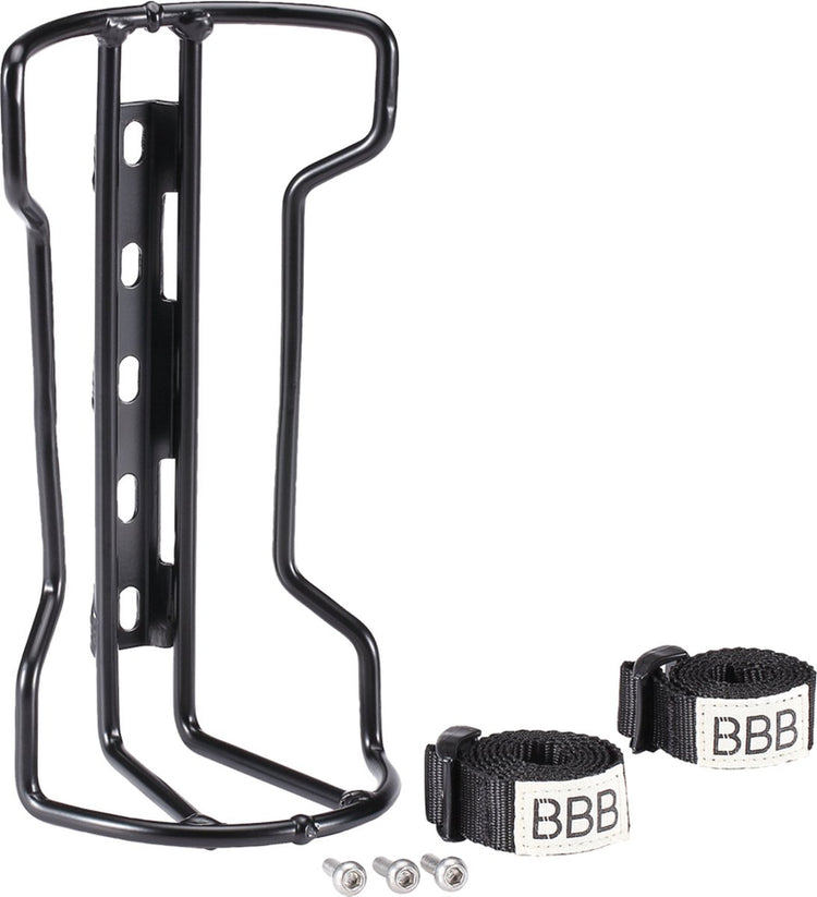 Bbb cycling stackrack bagagehouder - montage op voorvork - lichtgewicht bikepacking bagagerek - zwart - bbc-81