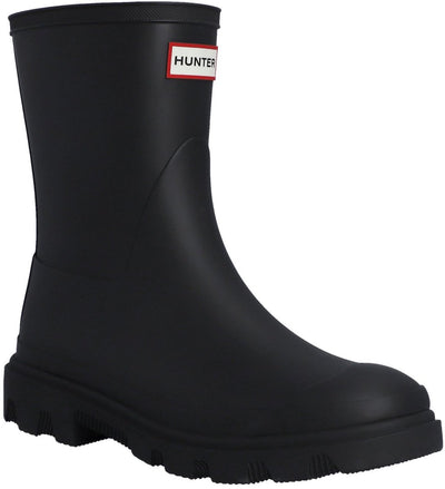 Hunter downpour short boot unisex regenlaarzen - zwart