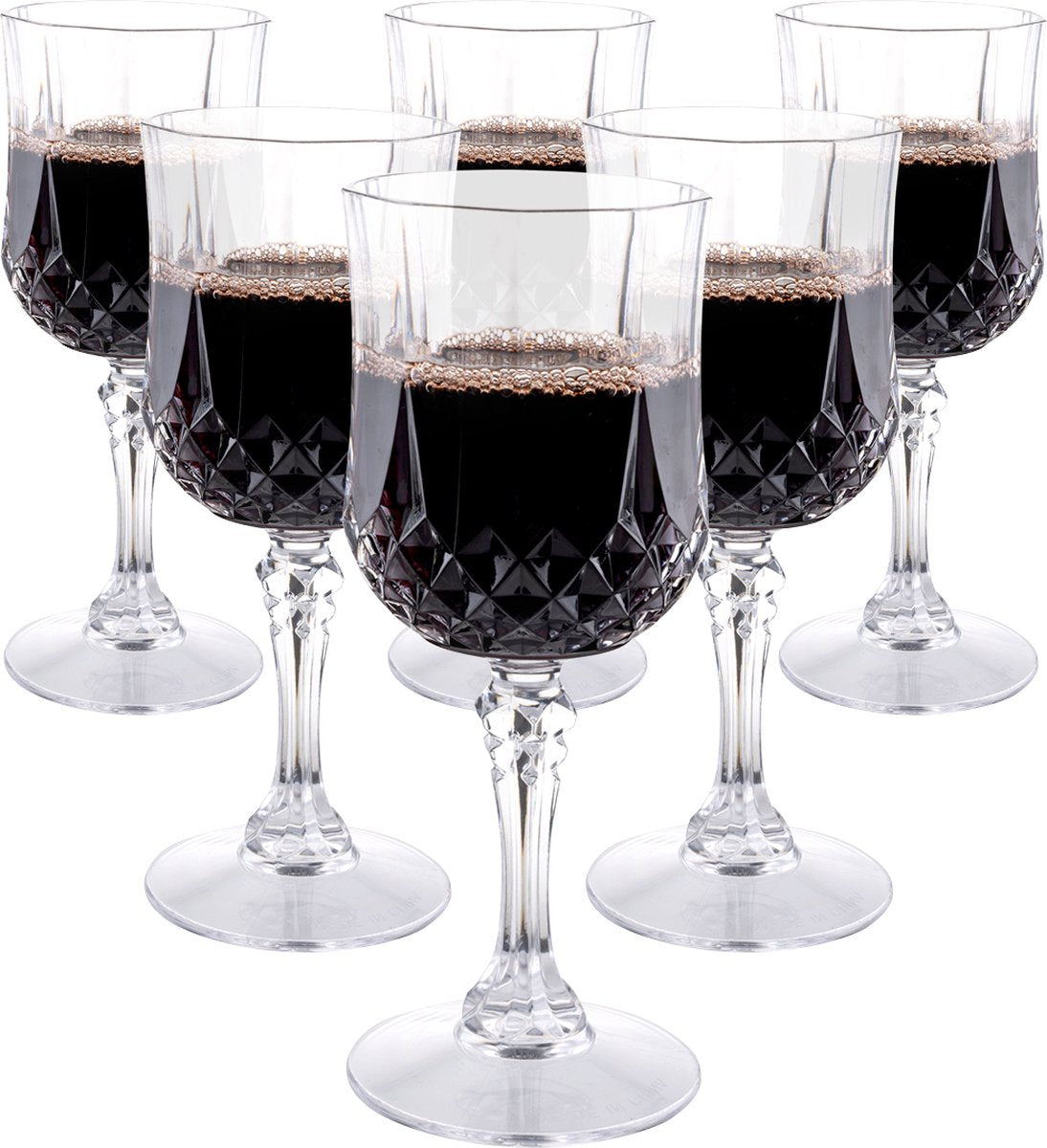 Alpina wijnglazen - set van 6 - 200ml - gehard kunststof