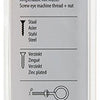 Mack 1017791 - schroefoog metrisch + moer verzinkt 4 st m6 x 40 mm | 10 stuks
