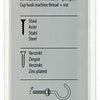 Mack 1017810 - schroefhaak metrisch + moer verzinkt 4st m5 x 50 mm | 10 stuks