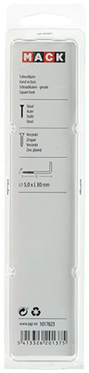 Mack 1017823 - schroefduim staal verzinkt 4st 5,0 x 80 mm | 5 stuks - afbeelding 3