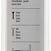 Mack 1017826 - schroefduim staal wit 6 st 3,0 x 30 mm | 10 stuks