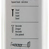 Mack 1017830 - schroefduim met gleuf staal verz. 5 st 5,0 x 40 mm | 10 stuks