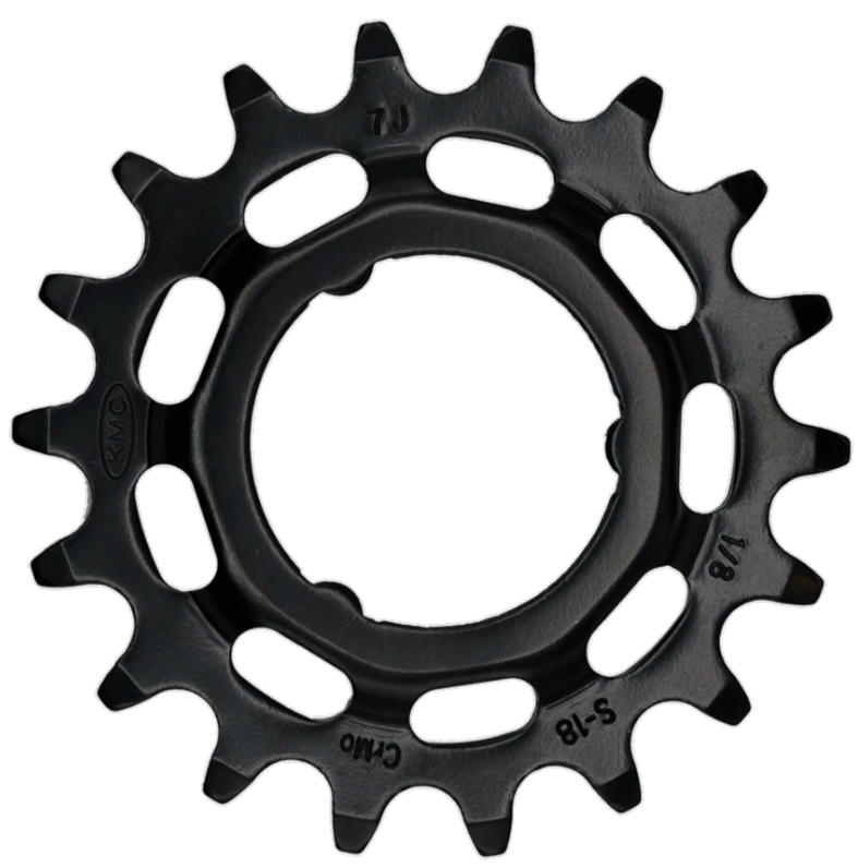 KMC tandwiel Shimano wide 18T achter zwart