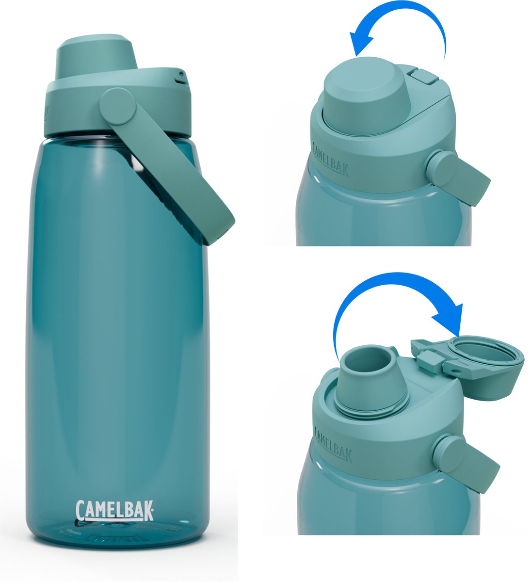 Camelbak thrive chug - drinkfles - 1 l turquoise (cove)