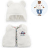 Corolle winterset babypop 36cm - poppenkleding wit polyester.