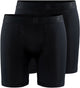 Craft active boxer 6-inch 2-pack heren sportonderbroek - zwart
