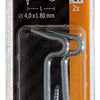 Mack 1017849 - windhaak staal verzinkt 2 st 4,0 x 80 mm | 5 stuks