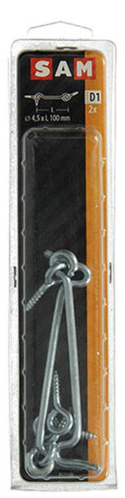 Mack 1017850 - windhaak staal verzinkt 2 st 4,5 x 100 mm | 5 stuks - afbeelding 1