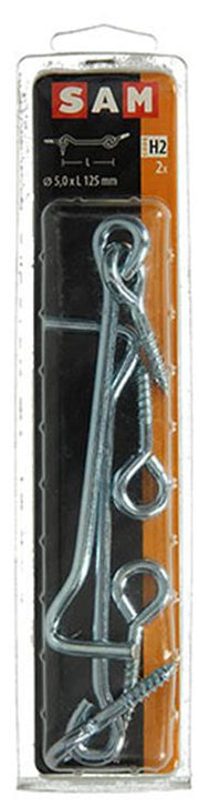 Mack 1017851 - windhaak staal verzinkt 2 st 5,0 x 125 mm | 5 stuks - afbeelding 1