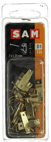 Mack 1017853 - kaderhaak staal vermessingd 12 st 7 x 23 mm | 10 stuks - afbeelding 1