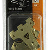 Mack 1017856 - kaderhaak staal vermessingd 4st 30 x 34 mm | 5 stuks