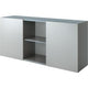 Bach kast met schuifdeuren hammerer 2fh grijs, zilver