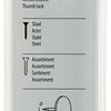 Mack 1017868 - duimspijker staal assortiment 60 st | 10 stuks