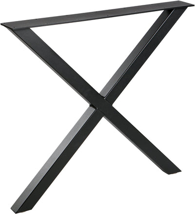 Woood tablo x-poot 1 stuks - metaal - zwart - 72x79x10