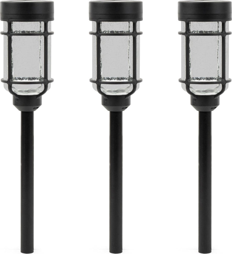 Luxform - 3x solar tuinlamp - catala - 6 lumen - set van 3 stuks